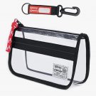 Rough Enough Clear Toiletry travel case cosmetics tech in-flight bag concerts NWT