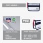Rough Enough Clear Toiletry travel case cosmetics tech in-flight bag concerts NWT