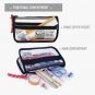 Rough Enough Clear Toiletry travel case cosmetics tech in-flight bag concerts NWT