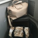 Longchamp Le Pliage Neo 1515 • Beige ivory nylon large tote, optional long strap. Rare 17x11x7 Longchamp Le Pliage Neo 1515 • Beige ivory nylon large tote, optional long strap. Rare 17x11x7