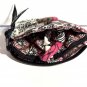 Vera Bradley Button Up Coin change purse Mocha Rouge mini notions case