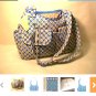 Vera Bradley Cargo Sling crossbody shoulder bag RIVIERA BLUE hipster purse Retired NWT
