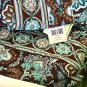 Vera Bradley Large Duffel Java Blue overnight carryon weekend Retired very rare NWT satchel