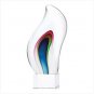 Rainbow Wave Art Glass Sculpture