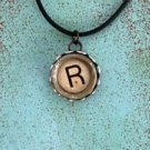 Vintage Typewriter Key Necklace