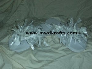 Here Comes The Bride Flip Flops ~ White