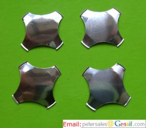 Metal Snap Dome -Cross - No Dimple- Diameter 12mm