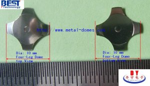 10mm Four-legs Metal Dome 450gf