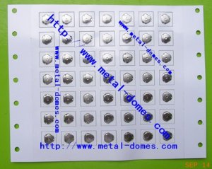 Standard Single Key Dome Array - Triangle 6mm