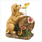 Puppy Love Solar Light-Up Statue