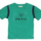 Irish Pirate Skull Shamrock Shirt (green/navy)