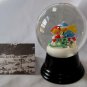 Vintage Austrian Glass Perzy Snowglobe Sledding Kids
