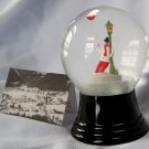 Vintage Austrian Glass Perzy Snowglobe Jolly Beer Drinker