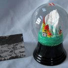 Vintage Austrian Glass Perzy Snowglobe Alpine Church Steeple