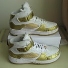 Men jordan Fusions Gold and White