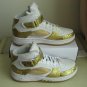 Men jordan Fusions Gold and White