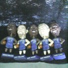 BOBBLE-HEAD BASKET BALL PLAYERS (5)