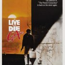1985 to LIVE and DIE in LA movie poster WILLEM DAFOE crime DRAMA 20x30 hot