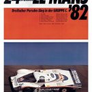 24 RACE LE MANS '82 precision racing poster COLLECTORS 20x30 BOLD
