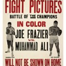 JOE FRAZIER MUHAMMAD ALI FIGHT PICTURES vintage ad poster 20x30 champions HOT