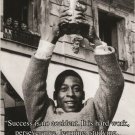 PELE quote b/w poster ABOUT SUCCESS famous soccer star MOTIVATIONAL 20x30
