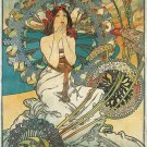 MONACO MONTE-CARLO vintage ad poster ALPHONSE-MARIE MUCHA bright rare 20x30
