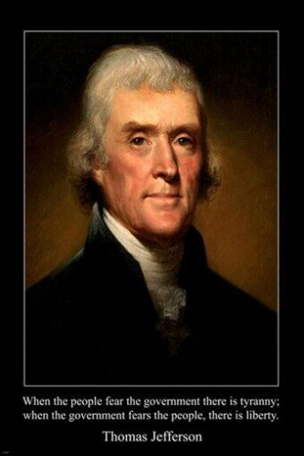 portrait THOMAS JEFFERSON 3rd PRESIDENT USA FOUNDING FATHER poster 20x30