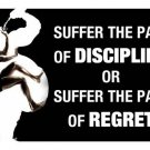 PAIN DISCIPLINE quote motivational poster 24X36 work out INSPIRATIONAL New - UY1