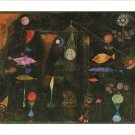 FAMOUS PAINTING - FISH MAGIC paul klee vintage art poster COLLECTORS 20x30