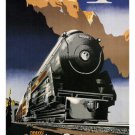 TRAVEL ACROSS Canada VINTAGE 1947 TRAIN travel POSTER P Ewart Canada 20x30 - QW0