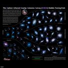 NASA Spitzer Telescope The lifestyles of 75 neighboring galaxies Poster 24”x24”