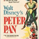 PETER PAN (RKO 1953) vintage movie poster WALT DISNEY musical KIDS 20x30 new