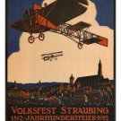 WEEK OF AVIATION vintage ad poster Edwin Henel Germany 1912 20x30 HOT RARE - PY1
