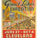 GREAT LAKES EXPOSITION vintage poster cleveland 20x30 ART NOUVEAU CLASSIC