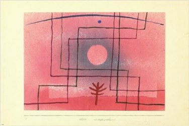 PAUL KLEE nach regeln zu pflanzen VINTAGE ART POSTER german SYMBOLIC 20x30