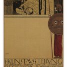 Art Exhibition VINTAGE AD POSTER Gustav Klimt Austria-Hungary 1898 20x30 RARE