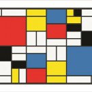 PIET MONDRIAN abstract cubes squares rectangles VINTAGE ART POSTER 20x30 new