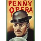 THREE PENNY OPERA vintage poster WHITE gloves BLACK hat 20x30 dramatic