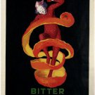 vintage ad poster BITTER CAMPARI leonetto cappiello FRANCE 1921 20x30 STYLE