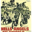HELLS ANGELS ON WHEELS movie poster jack nicholson TRUE STORY bikers 20x30