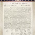 1776 THE DECLARATION OF INDEPENDENCE US OF A poster original 20x30