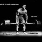 KEEP GOING Motivation Poster 20x30 Maxed Out Weight Lifter INSPIRATIONAL