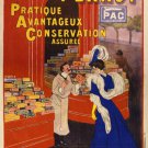 vintage french advertising poster BISCUITS PERNOT 20x30 PRIZED CLASSIC gem