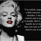 MARILYN MONROE QUOTE photo poster IF YOU CAN'T HANDLE ME AT MY WORST...20x30 MARILYN MONROE QUOTE photo poster IF YOU CAN'T HANDLE ME AT MY WORST...20x30