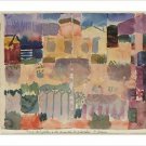PAUL KLEE garden in st. germain VINTAGE ART POSTER european quarter 20x30