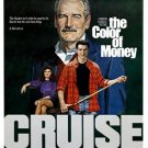 the COLOR of MONEY vintage movie poster PAUL NEWMAN & TOM CRUISE pool 20x30