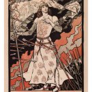 JOAN of ARC vintage POSTER Sarah BERNHARDT France 1893 20x30 HISTORIC rare