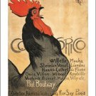 cocorico 1896 VINTAGE ART POSTER theophile steinlen COLORFUL ROOSTER 20x30