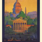WASHINGTON PENNSYLVANIA RAILROAD vintage poster USA 1935 20x30 NEW HISTORIC