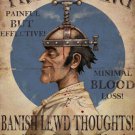 TREPANNING VINTAGE POSTER Banish Lewd Thoughts RARE HOT NEW 20x30-UY1